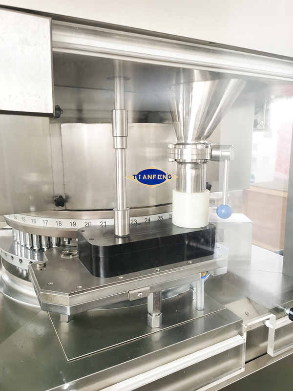 100kN HSZP Tablet Press με αυτόματο σύστημα λίπανσης και οργανική γυάλινη θωράκιση