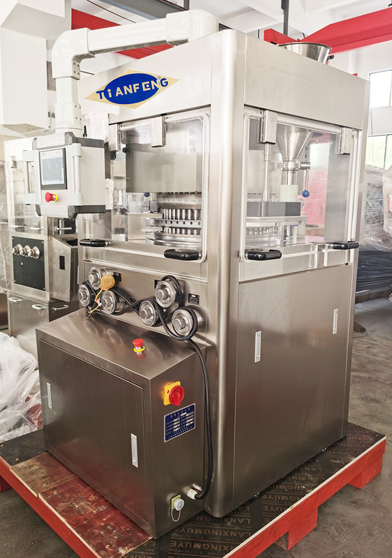 100kN HSZP Tablet Press με αυτόματο σύστημα λίπανσης και οργανική γυάλινη θωράκιση