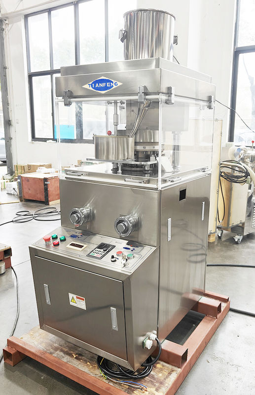10000-42000 PCS/ώρα χωρητικότητα Rotary Tablet Press Machine με τάση 380V και μέγιστη ταχύτητα πύργου 20-37RPM