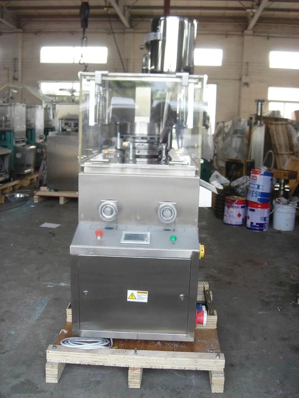 ZP15D Rotary Tablet Press Machine with 15 Dies 60KN Max Pressure and 22mm Max Tablet Diameter
