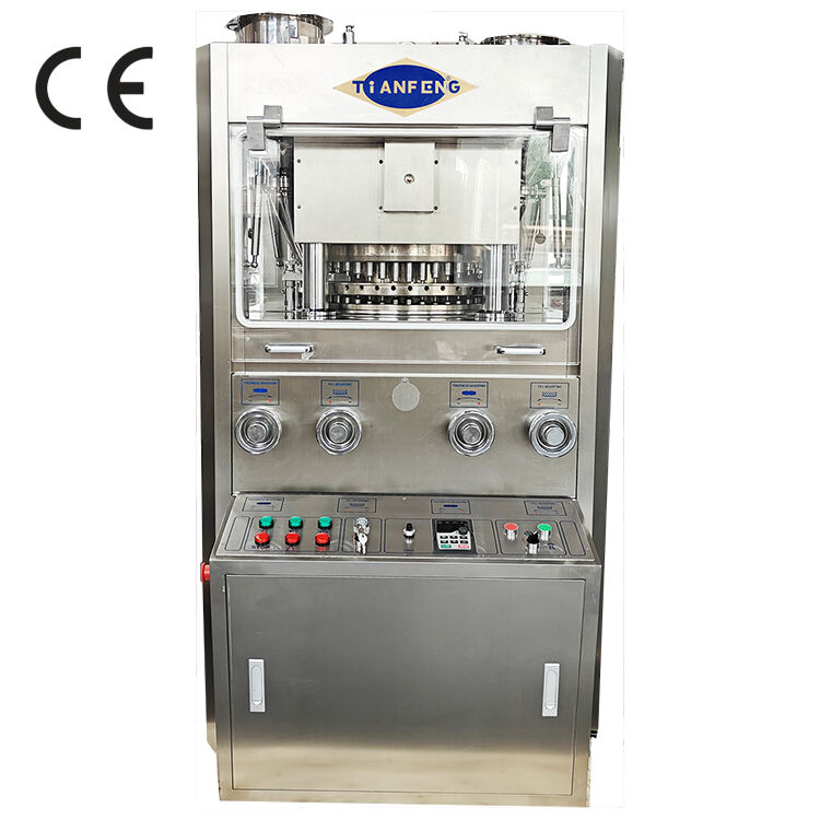 Μηχανή περιστροφικής πίεσης δισκίων ZP45A με μέγιστη πίεση 100 kN, 243.000 δισκία ανά ώρα και ισχύ 7,5 kW