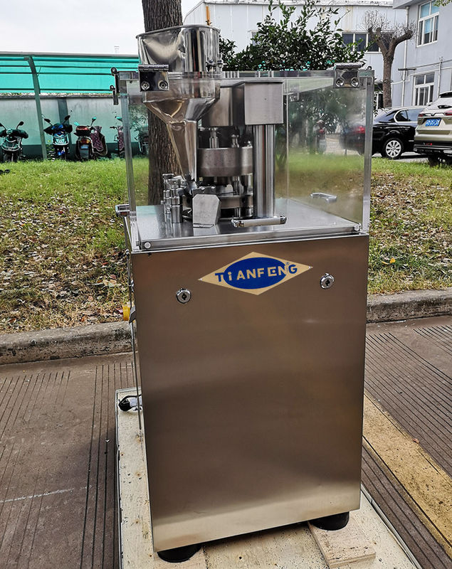 ZP7 Πολυσταθμική μηχανή περιστροφικού πιεστή δισκίων για 12600 δισκία/ώρα με βάθος πλήρωσης 15 mm