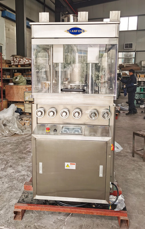 Ηλεκτρική μηχανή συμπίεσης ταμπλετών με τον τροφοδότη ZPW23 δύναμης για τα χάπια τριών στρωμάτων