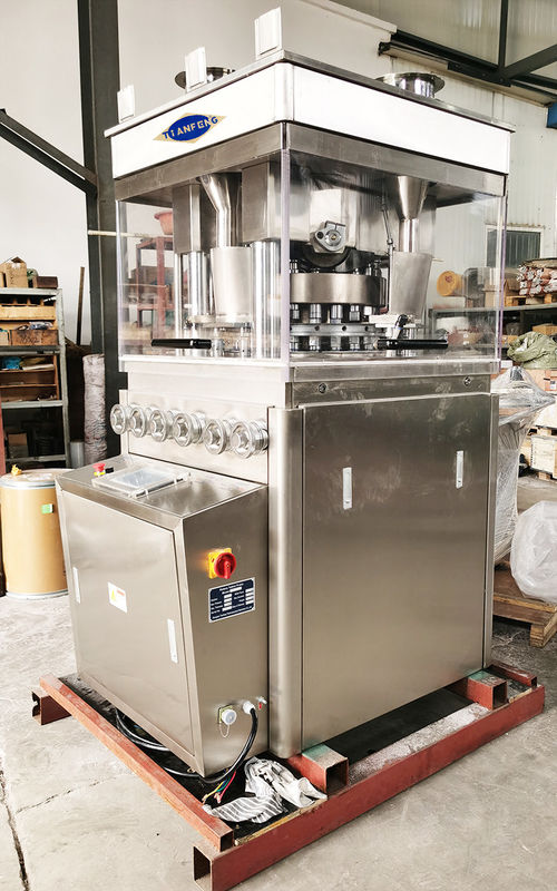 Ηλεκτρική μηχανή συμπίεσης ταμπλετών με τον τροφοδότη ZPW23 δύναμης για τα χάπια τριών στρωμάτων